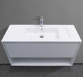 47" Wall-Mounted Melamine Vanity with Shadow Box