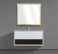 47" Wall-Mounted Melamine Vanity with Shadow Box