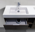 59" Wall-Mounted Double Sink Melamine Modern Vanity