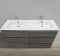 60" Freestanding Modern Vanity with Textured Countertop