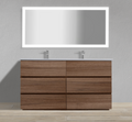 60" Freestanding Modern Vanity with Textured Countertop
