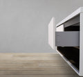 63" Wall-Mounted Melamine Vanity with Shadow Box