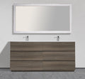 74" Freestanding Modern Vanity with Textured Countertop