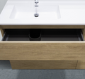 74" Freestanding Modern Vanity with Textured Countertop