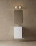 18" Wall-Mounted Modern Melamine Vanity
