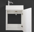18" Wall-Mounted Modern Melamine Vanity