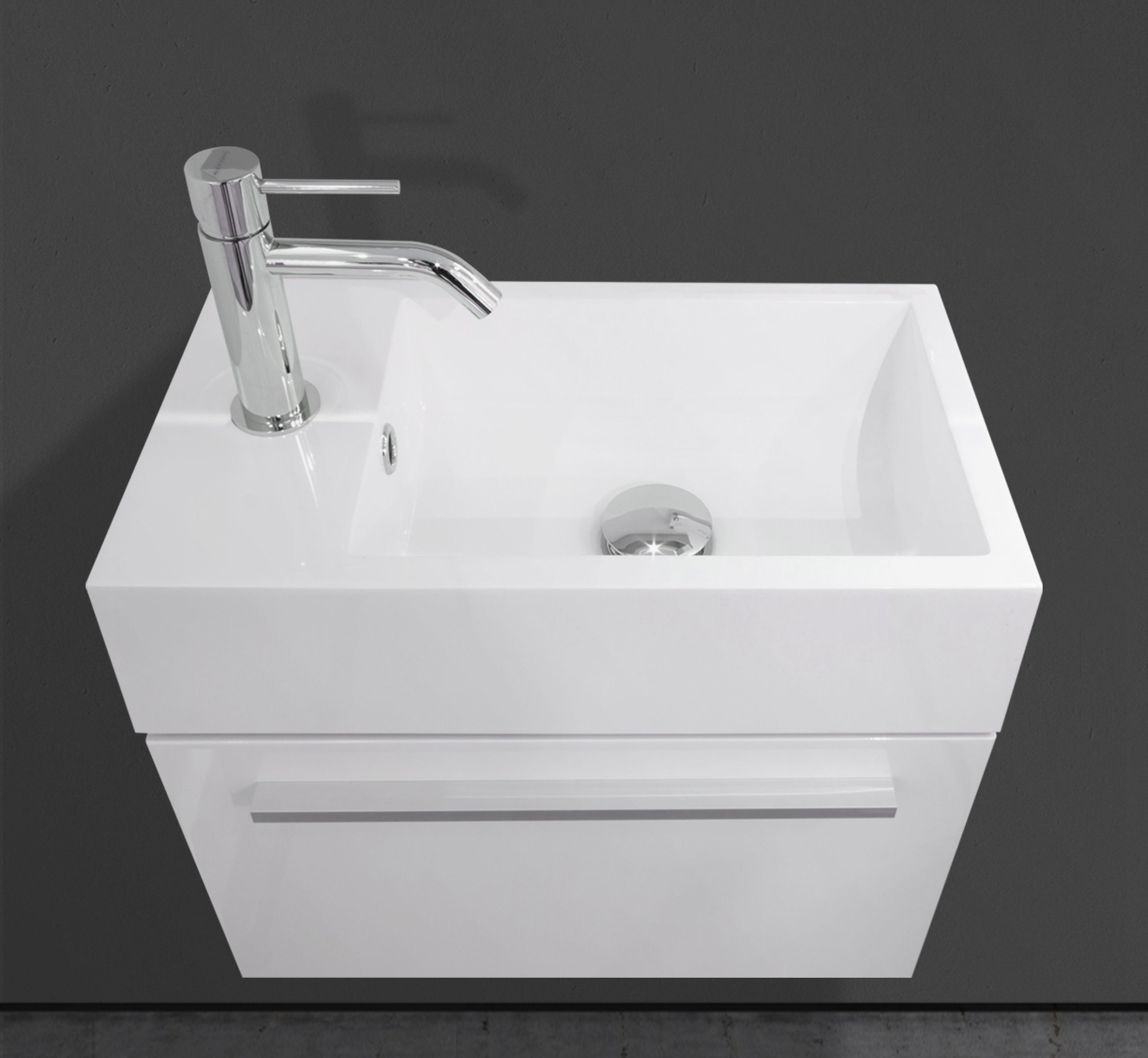 18" Wall-Mounted Modern Melamine Vanity