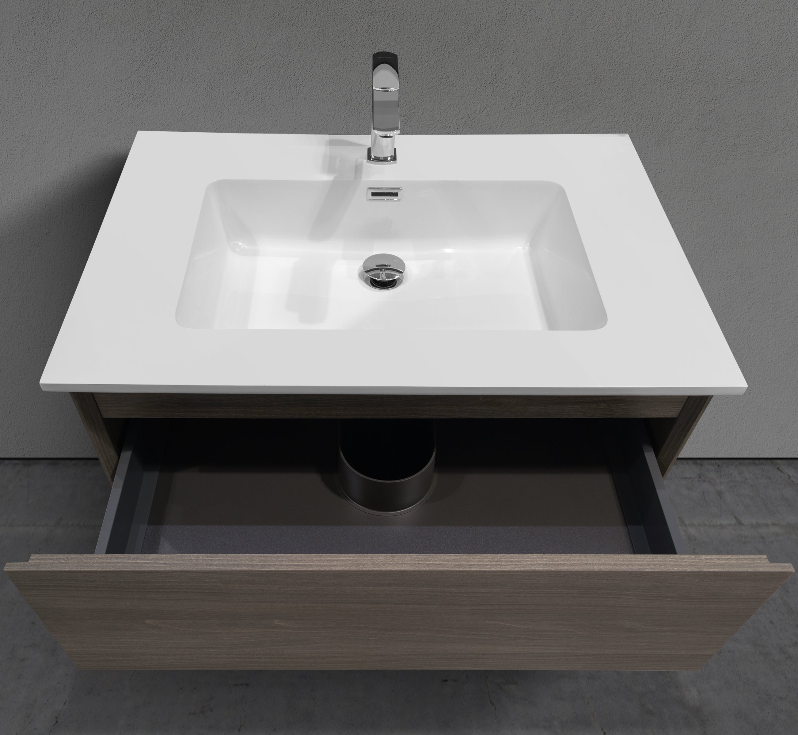31" Freestanding Modern Vanity with Textured Countertop