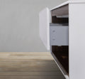 36" Wall-Mounted Melamine Vanity Without Countertop