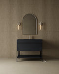 39"  Metal Frame Integrated I-Stone Sink Vanity