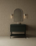 39"  Metal Frame Integrated I-Stone Sink Vanity