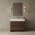 39" Freestanding Melamine Vanity With Solid Surface Basin