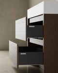 39" Freestanding Melamine Vanity With Solid Surface Basin