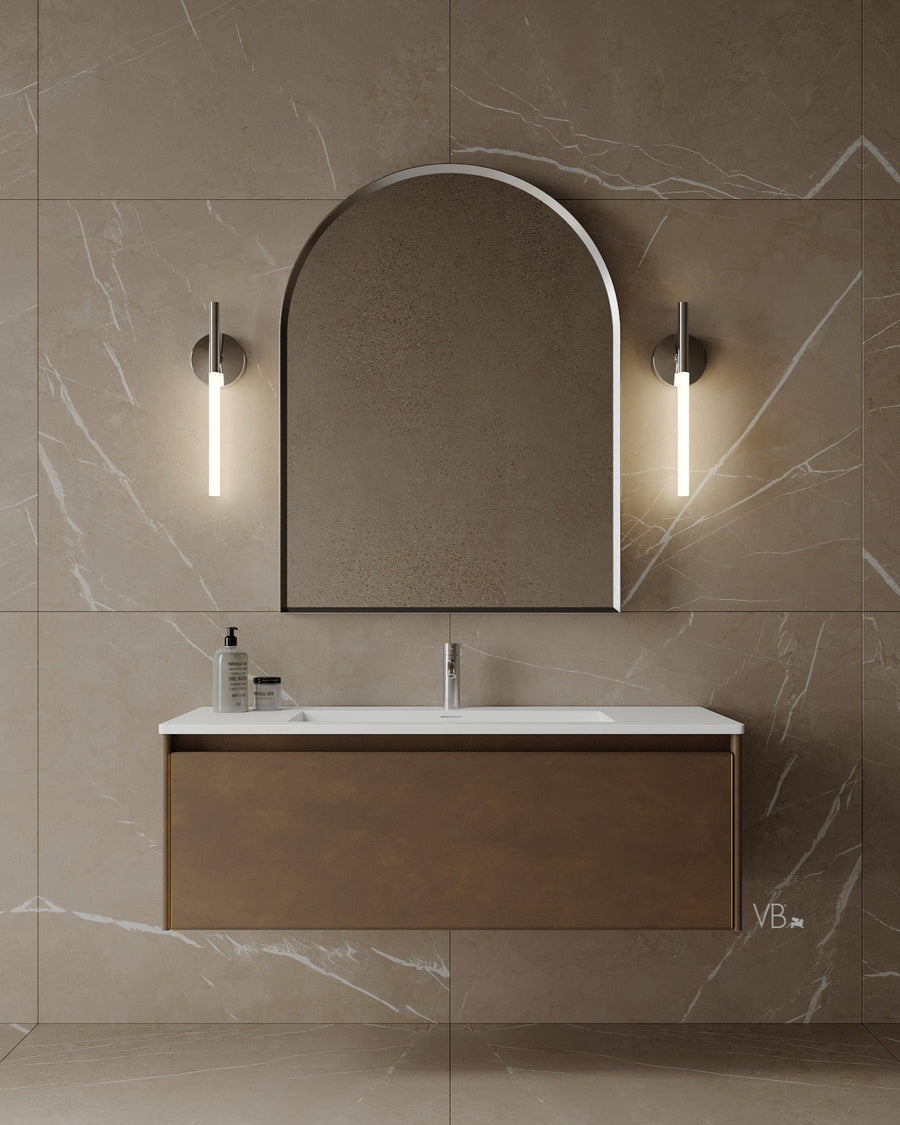 47" Wall Mounted Melamine Vanity With I-Stone Countertop