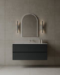 47" Wall-Mounted MDF Vanity with Solid Surface Countertop