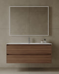 47" Wall Mounted Melamine Vanity With Acrylic Countertop
