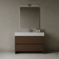 47" Freestanding Melamine Vanity With Solid Surface Basin