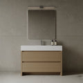 47" Freestanding Melamine Vanity With Solid Surface Basin