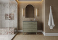 36" Freestanding Shaker Vanity with Porcelain Countertop