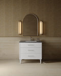 36" Freestanding Shaker Vanity with Porcelain Countertop