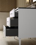36" Freestanding Shaker Vanity with Porcelain Countertop