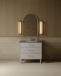 36" Freestanding Shaker Vanity with Porcelain Countertop