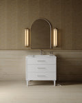 36" Freestanding Shaker Vanity with Porcelain Countertop