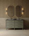 60" Freestanding Shaker Vanity with Porcelain Countertop