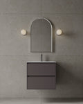 24" Wall-Mounted MDF Vanity with I-Stone Countertop