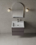 24" Wall-Mounted MDF Vanity with I-Stone Countertop