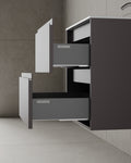 24" Wall-Mounted MDF Vanity with I-Stone Countertop