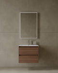 24" Wall Mounted Melamine Vanity With Acrylic Countertop