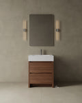 28" Freestanding Melamine Vanity With Solid Surface Basin