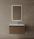 30" Wall Mounted Melamine Vanity With I-Stone Countertop