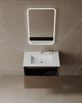 30" Wall Mounted Melamine Vanity With I-Stone Countertop