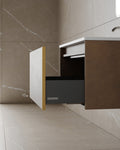 30" Wall Mounted Melamine Vanity With I-Stone Countertop