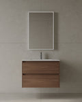 30" Wall Mounted Melamine Vanity With Acrylic Countertop