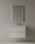 30" Wall Mounted Melamine Vanity With Acrylic Countertop