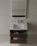 30" Wall Mounted Melamine Vanity With Acrylic Countertop