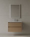 30" Wall Mounted Melamine Vanity With Acrylic Countertop