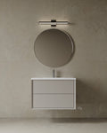 31" Wall-Mounted MDF Vanity With Solid Surface Countertop