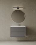 31" Wall-Mounted MDF Vanity With Solid Surface Countertop
