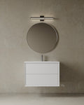 31" Wall-Mounted MDF Vanity With Solid Surface Countertop