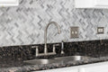 12x12 Arctic Mist Herringbone Marble Mosaic Tile sheet with soft white-grey polished finish – TF Renovations Mississauga
