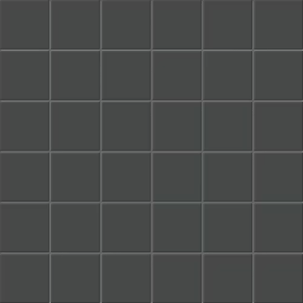 Soft satin sheen detail on Obsidian Grid mosaic tile for Cambridge feature panels