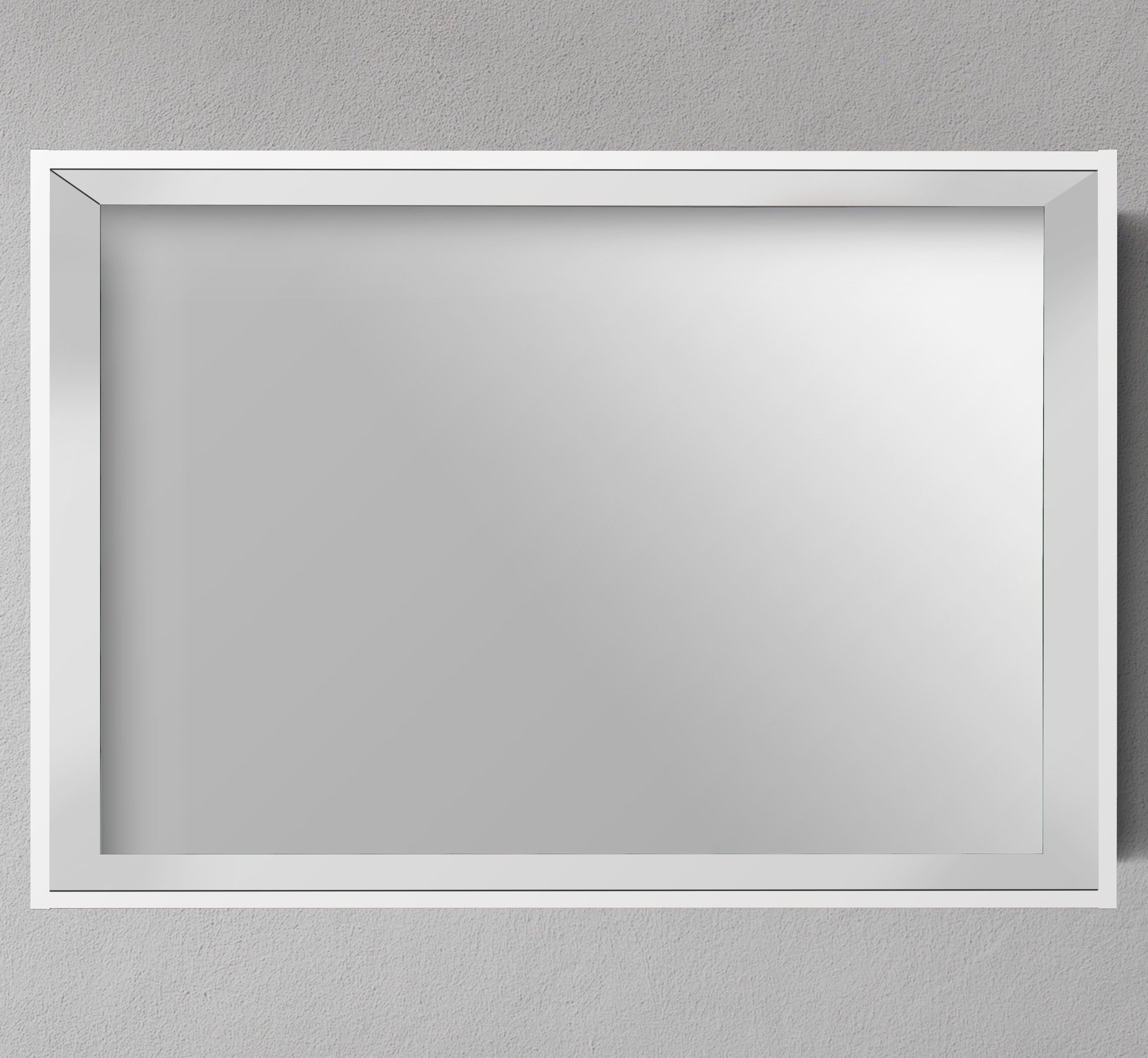 40" Framed Mirror with Shelf