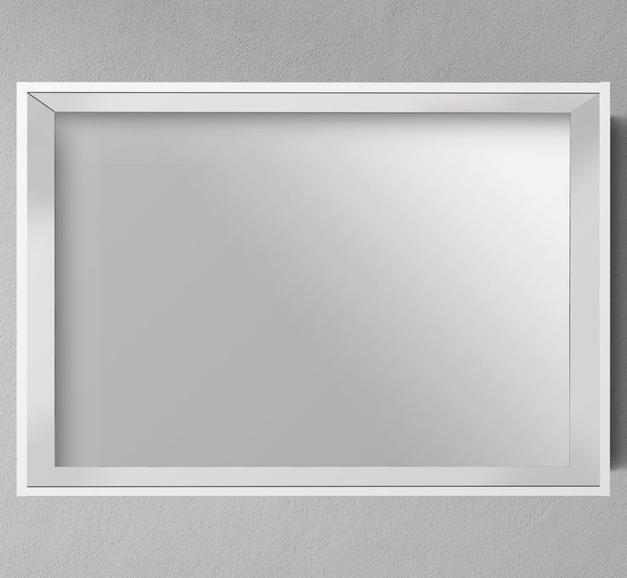 40" Framed Mirror with Shelf