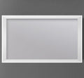 47" Framed Mirror with Shelf in Matte Black or White