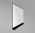 47" Metal Matte Frame Mirror with Shelf