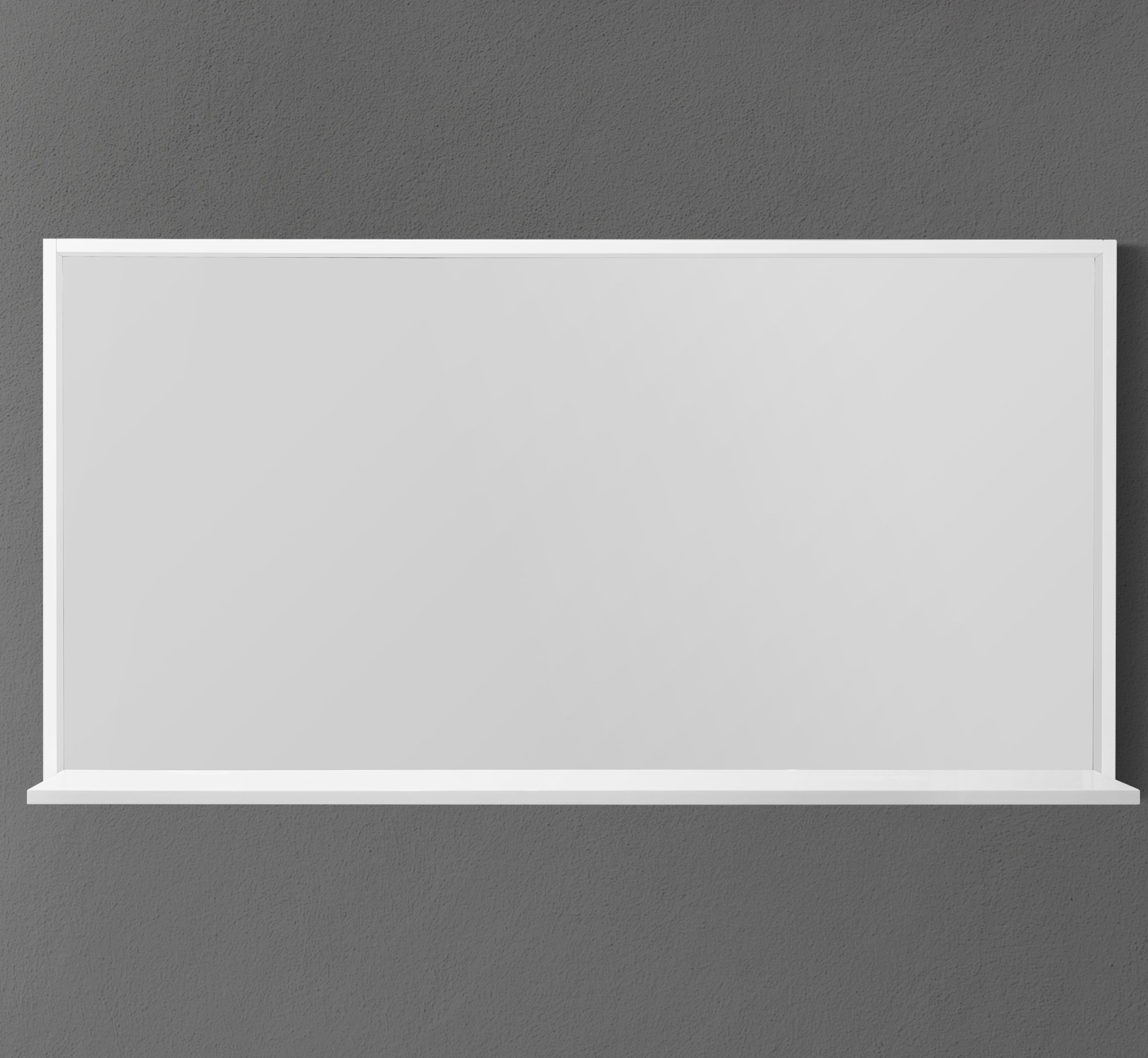 54" Framed Mirror with Shelf
